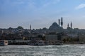 A view of the Eminonu district with the Rustem Pasha Mosque and Suleimaniye Mosque, Istanbul