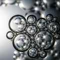 View emphasizes the delicate and fragile nature of the bubbles Royalty Free Stock Photo
