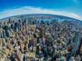 View from the Empire state building with midtown and lower Manhattan, New York, USA Royalty Free Stock Photo