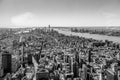 View from the Empire state building with midtown and lower Manhattan, New York, USA Royalty Free Stock Photo