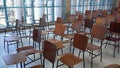 View of empty classroom Royalty Free Stock Photo