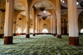 Scenic view of the men's praying section at Gaddafi National Mosque in Kampala City, Uganda Royalty Free Stock Photo