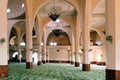 Scenic view of the men's praying section at Gaddafi National Mosque in Kampala City, Uganda Royalty Free Stock Photo