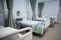 View of empty hospital beds in ward Royalty Free Stock Photo