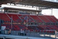 View of empty stands inside BMO Field stadium. Royalty Free Stock Photo