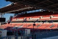 View of empty stands inside BMO Field stadium. Royalty Free Stock Photo