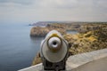 View at the end of the world landscape with the cliffs of Cape Sao Vicente in Sagres, Portugal