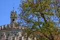 View of the Engelsburg Castle of the Angel, main tower called Novacella abbey South Tyrol, Italy Royalty Free Stock Photo