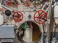 View of the engine room of the ship Royalty Free Stock Photo