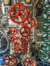 View of the engine room of the ship Royalty Free Stock Photo