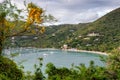 View of English harbor in the Caribbean island of Antigua. Royalty Free Stock Photo