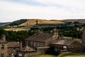 The view from the English town of Reeth in the Yorkshire Dales Royalty Free Stock Photo