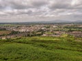A View of Enniscorthy, County Wexford from Vinegar Hill Royalty Free Stock Photo