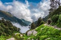 Triund hiking trail Royalty Free Stock Photo