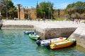 Governors Castle and boats, Lagos, Portugal.