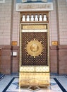View of entrance door King Abdul Azeez Gate to the Prophet Muhammad Mosque or An-
