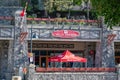 View of the entrance of Helly Hansen Store in Whistler Village