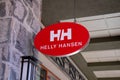 View of the entrance of Helly Hansen Store in Whistler Village