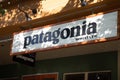 View of the entrance of Patagonia Store in Whistler Village