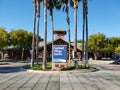 Depot sign and est sign