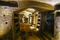 View from the entrance to the catacombs of San Gennaro Royalty Free Stock Photo