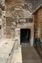 A view of the entrance to the Church of the Nativity Royalty Free Stock Photo