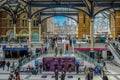 View of the entrance to Liverpool Street mainline station. Royalty Free Stock Photo