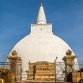 View at the Entrance to Mirisawetiya Stupa in Anuradhapura town of Sri Lanka