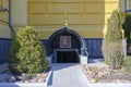 Entrance to the underground room of the medieval Alexander Nevsky Cathedral in Nizhny Novgorod