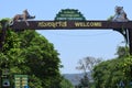 View of an entry gate of Bandipur Tiger reserve park Karnataka India