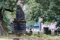 View of epitaphs next to the St. Nicholas` Chapel Royalty Free Stock Photo