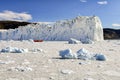 View of the Eqi Glacier in Greenland