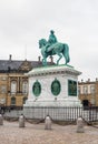 View of Equestrian statue of Frederik V, Copenhagen, Denmark