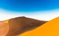 Erg Chigaga dune next tp M`Hamid in Morocco Royalty Free Stock Photo