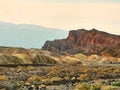 View of the erosional landscape in Zabriskie Point - Death Valley, California Royalty Free Stock Photo