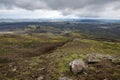 View of eruption craters at Lakagigar, Iceland Royalty Free Stock Photo