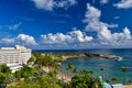 View of beach from Caribe Hilton Royalty Free Stock Photo