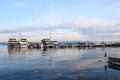 A view of Eskihisar harbor near Marmara Sea Royalty Free Stock Photo