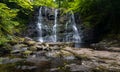 View of the Ess-Na-Crub Waterfall in the Glenariff Nature Reserve Royalty Free Stock Photo