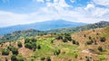 View Of Etna Mount And Green Mountain Slope