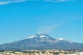 View of Etna volcano from Catania Royalty Free Stock Photo