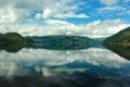 View of Etnefjorden near Etne in Hordaland county, Norway. Royalty Free Stock Photo