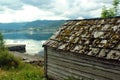 View of  Etnefjorden near Etne in Hordaland county, Norway Royalty Free Stock Photo