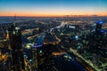 View from Eureka Tower towards Bolte Bridge, Melbourne