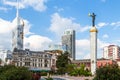 view of Europe Square of Batumi city on sunny day