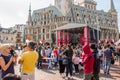 View of Europe Square in Batumi. A crowded of tourist people in city of Batumi