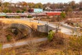 View of Evelyn Street NE in Piedmont Park, Atlanta, USA Royalty Free Stock Photo