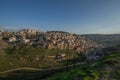 view of the evening district of Silwan. Jerusalem Royalty Free Stock Photo