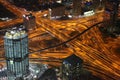 View on evening Dubai downtown, United Arab Emirates