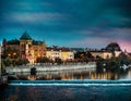 View of the evening Prague